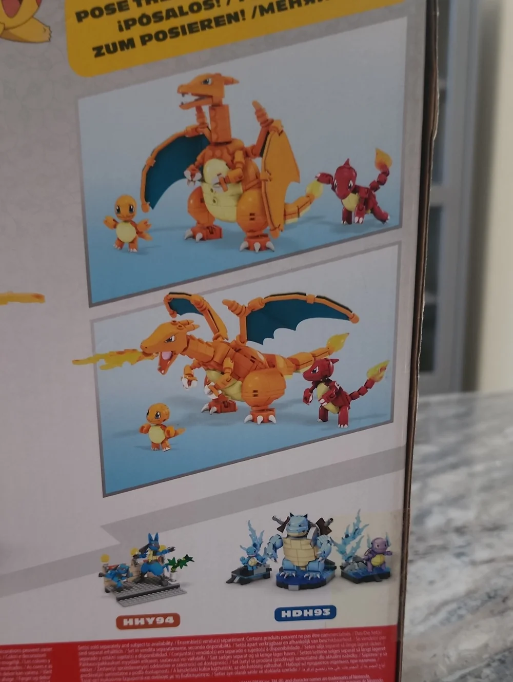 Mega Construx Pokémon Charmander evolution set! Toy 313 Pieces. NIB!